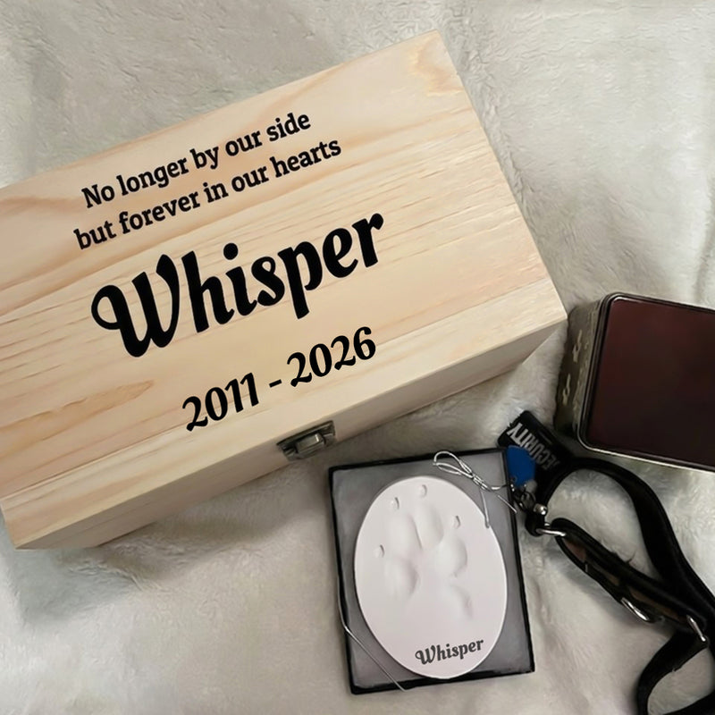 Wooden Pet Memorial Box