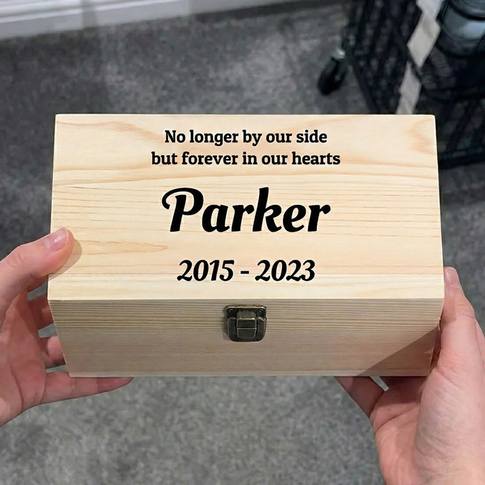 Wooden Pet Memorial Box