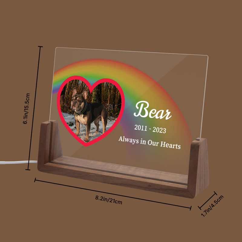 Pet LED Acrylic Night Light Plaque