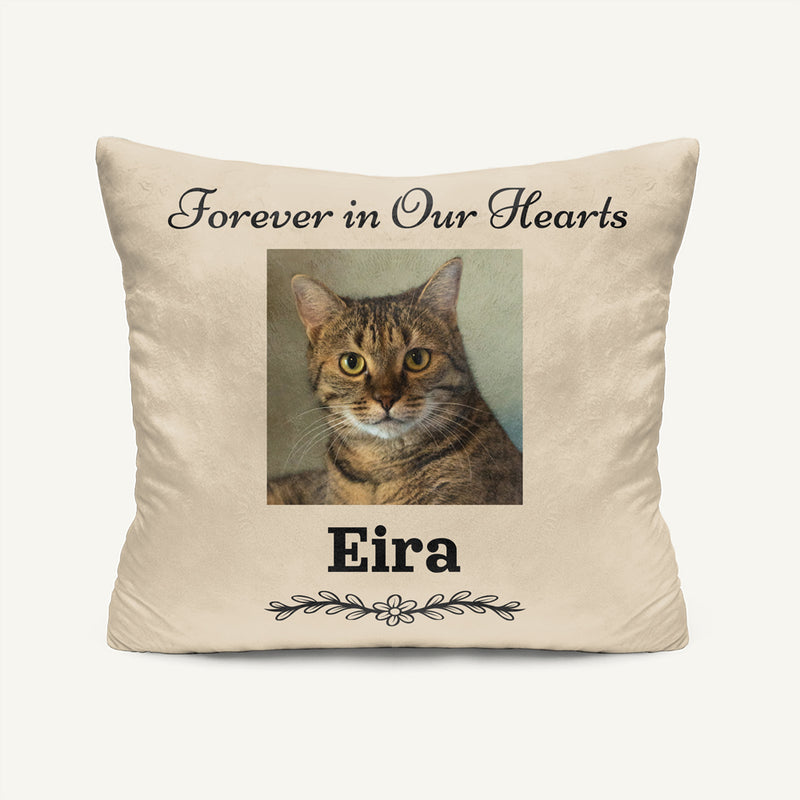 Pet Loss Sympathy Gift- Personalized Photo Throw Pillow