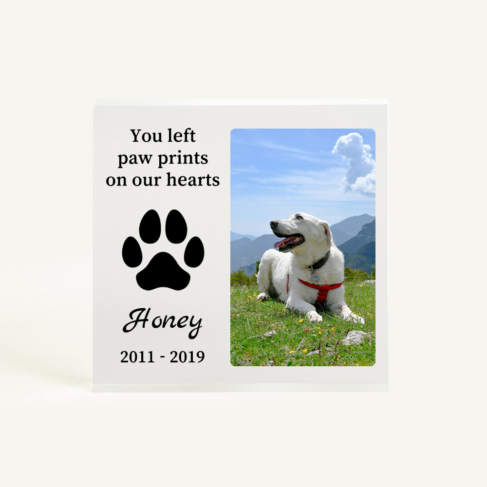 Pet Memorial Acrylic Photo Block