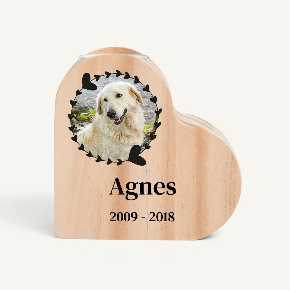 Pet Memorial Candle Holder with Photo