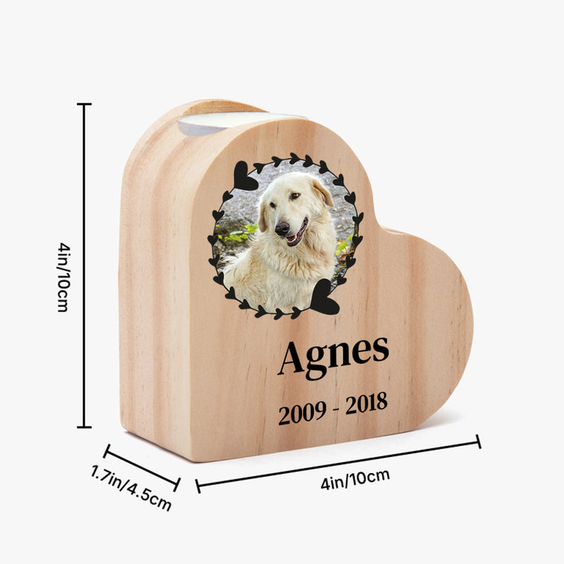 Pet Memorial Candle Holder with Photo