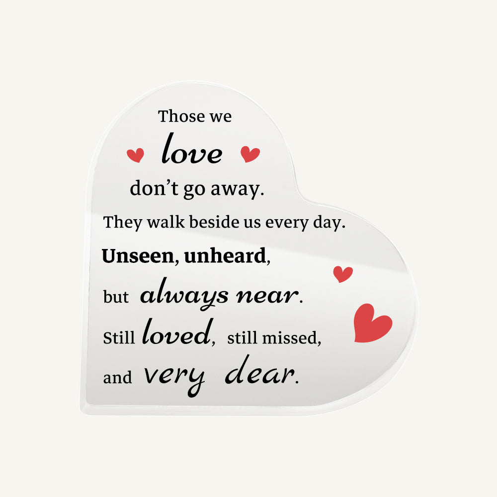 Pet Memorial Heart Acrylic Block