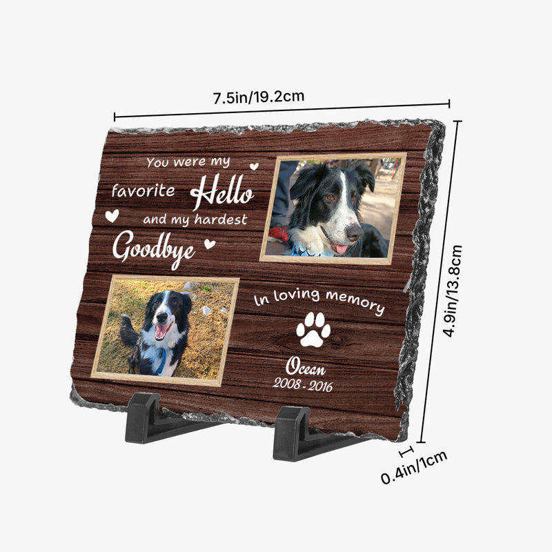 Pet Memorial Plaque