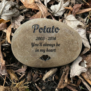 Pet Memorial Rock
