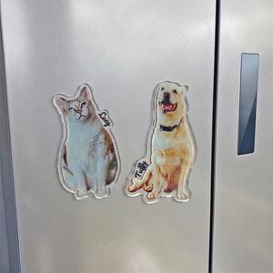 Pet Shaped Photo Magnet with Name