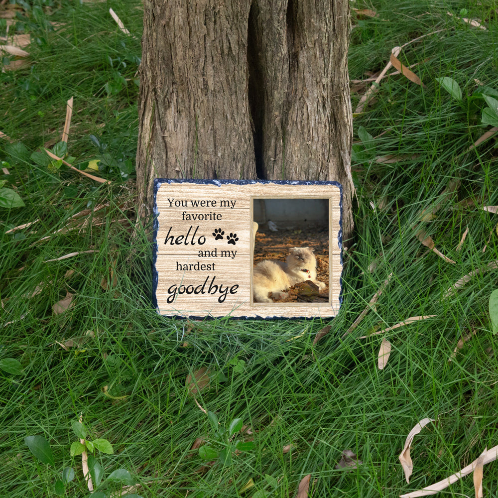 Stone Pet Memorial Plaque