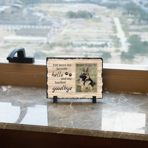 Stone Pet Memorial Plaque