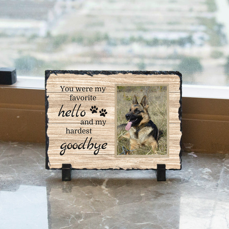 Stone Pet Memorial Plaque