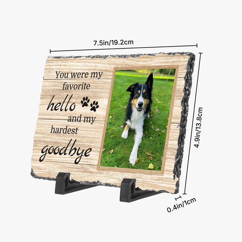 Stone Pet Memorial Plaque