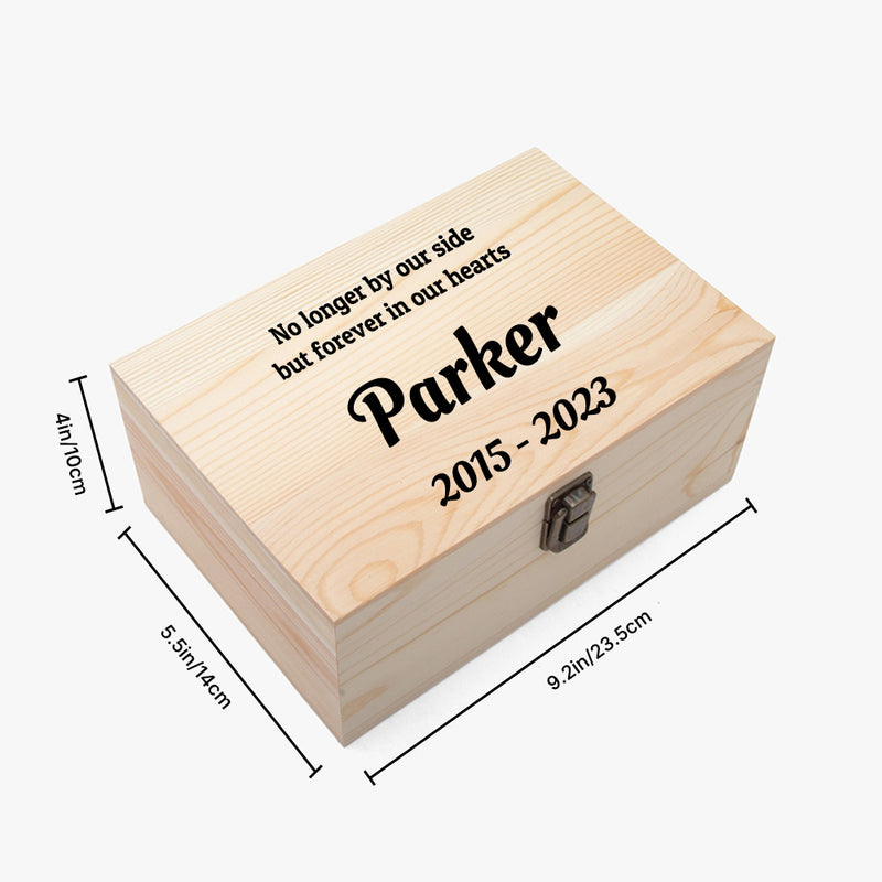 Wooden Pet Memorial Box